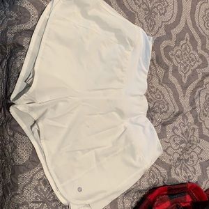 COPY - White lulu dupe running shorts